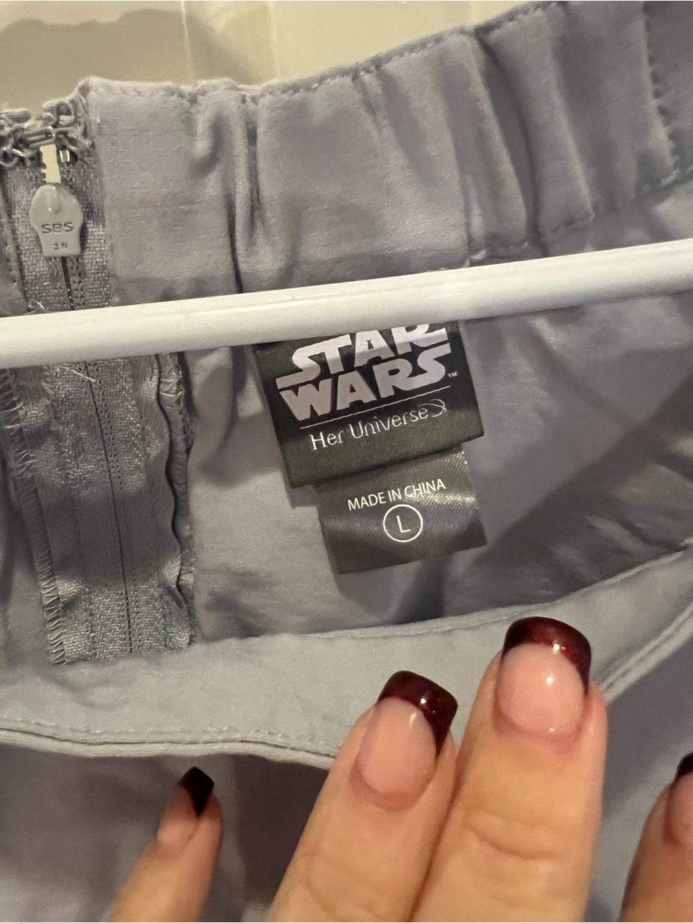Star Wars x Her Universe Light Gray BB8 Skirt - Size L